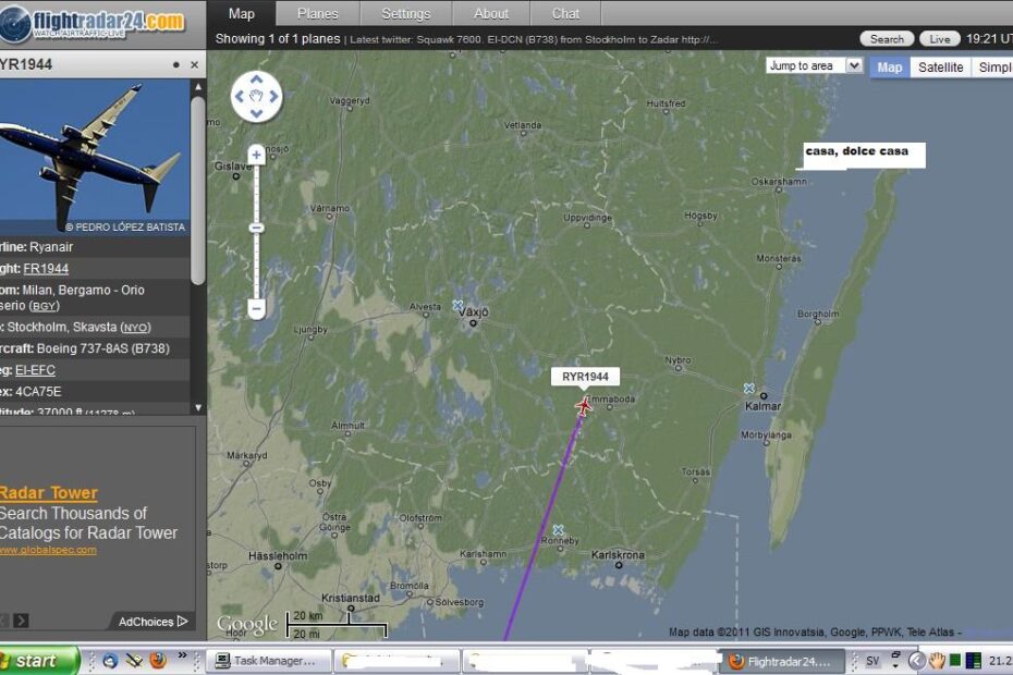 Come seguire un volo aereo in tempo reale